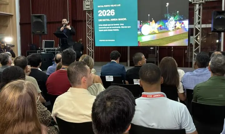 Lançamento do Natal Porto Velho Luz 2026 é realizado pela Prefeitura